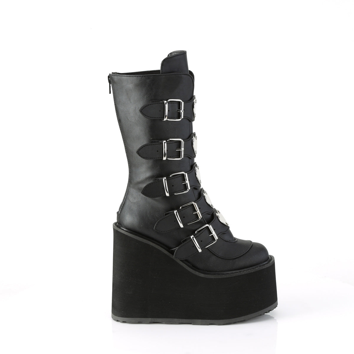 DemoniaCult Womens Boots SWING-230 Blk Vegan Leather