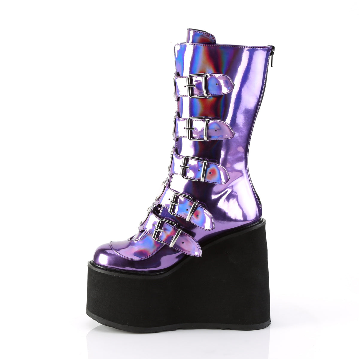 DemoniaCult Womens Boots SWING-230 Purple Holo