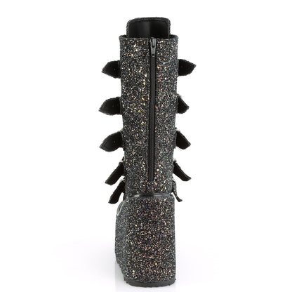 DemoniaCult Womens Boots SWING-230G Blk Multi Glitter