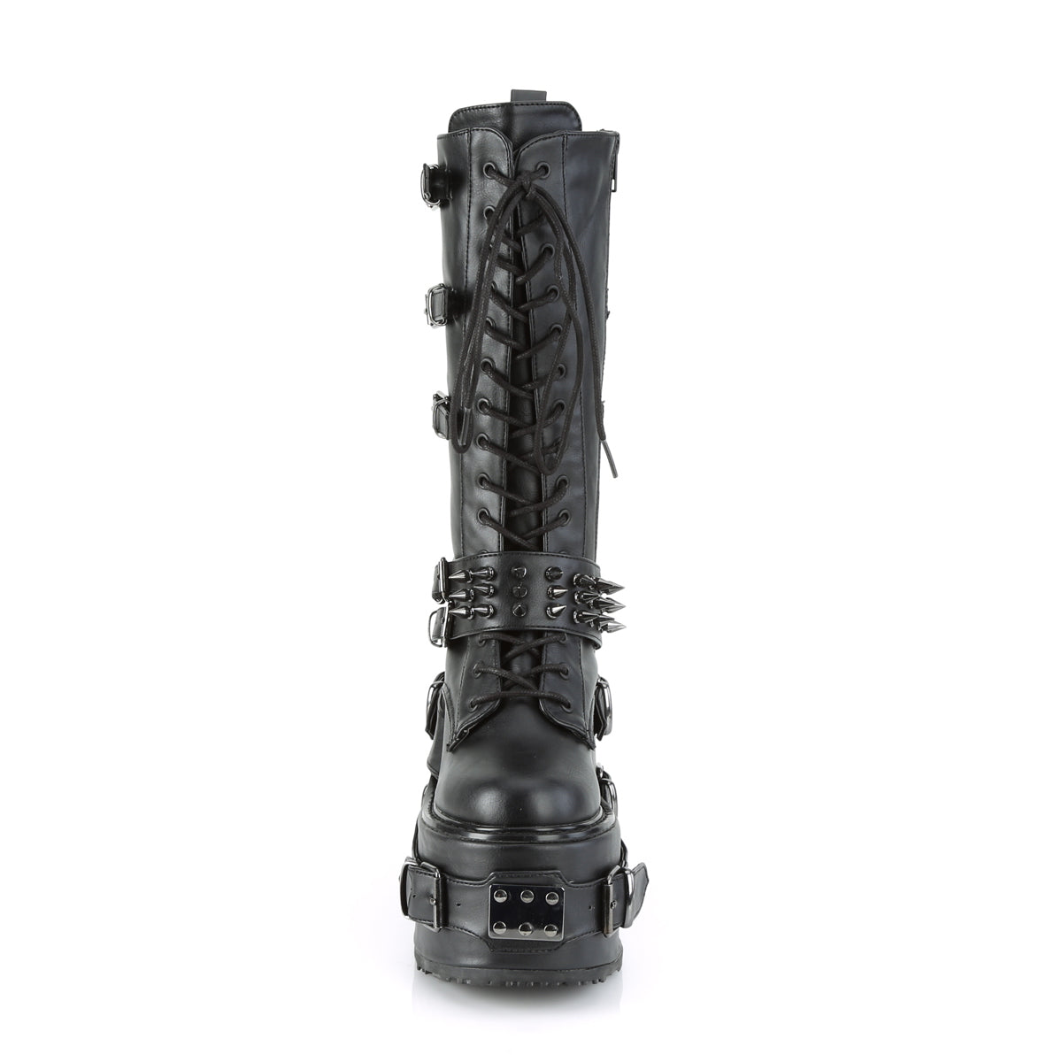 DemoniaCult Womens Boots SWING-327 Blk Vegan Leather