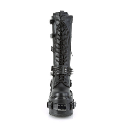 DemoniaCult Womens Boots SWING-327 Blk Vegan Leather