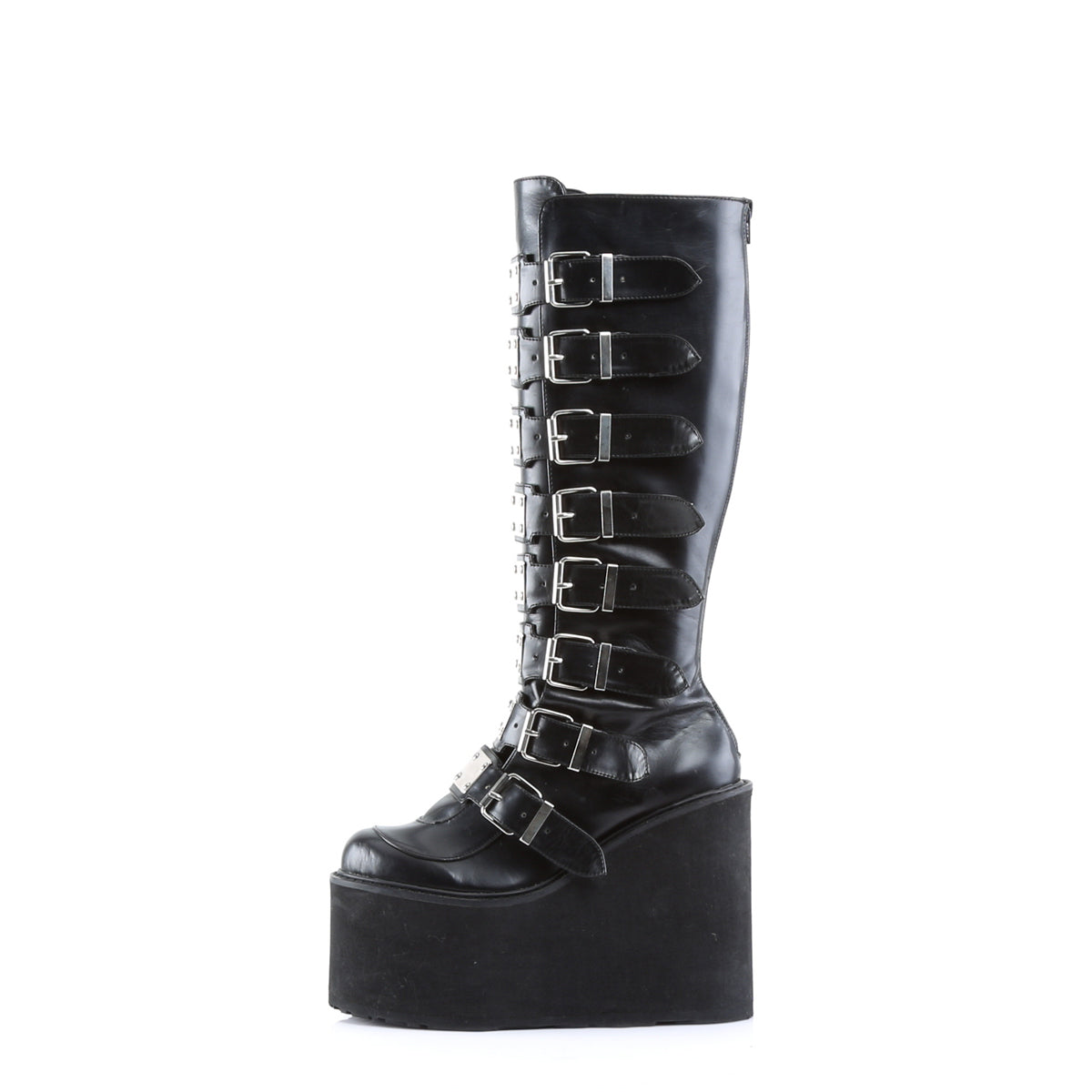 DemoniaCult Womens Boots SWING-815 Blk Vegan Leather