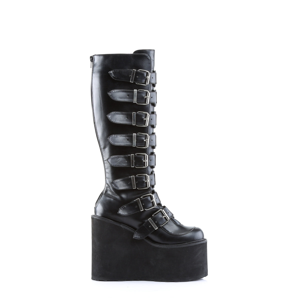 DemoniaCult Womens Boots SWING-815 Blk Vegan Leather