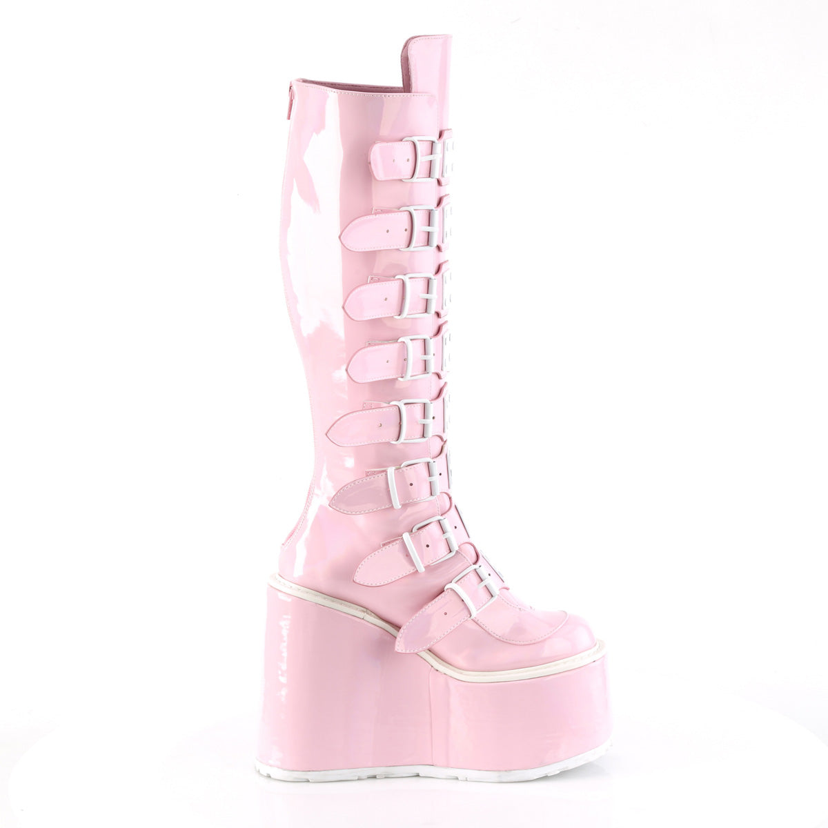 DemoniaCult  Boots SWING-815 B.Pink Hologram