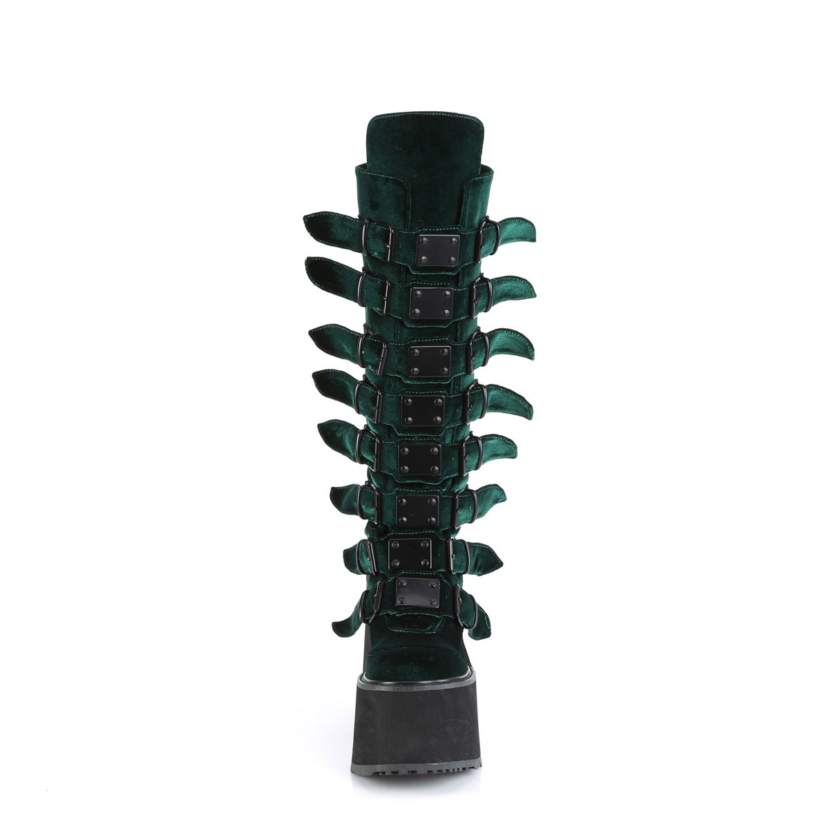 DemoniaCult  Boots SWING-815 Emerald Velvet