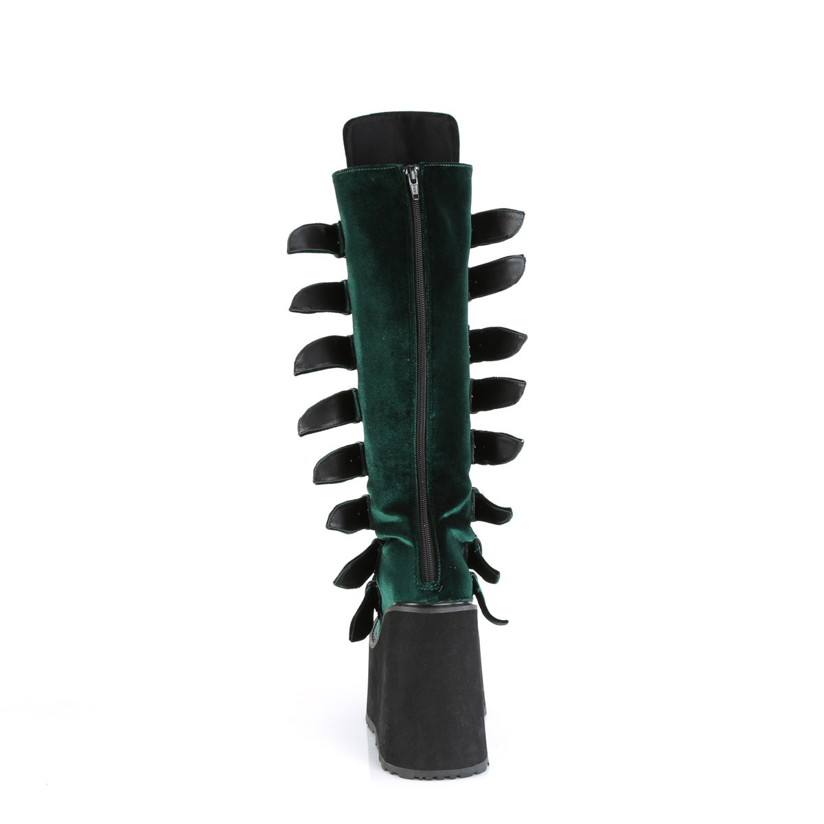 DemoniaCult  Boots SWING-815 Emerald Velvet