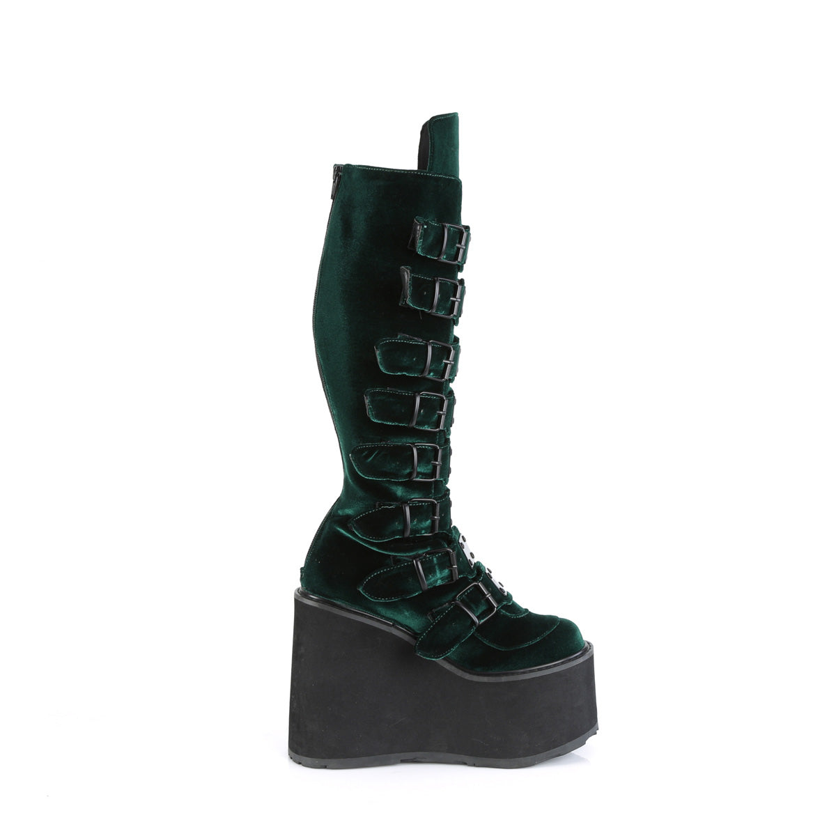 DemoniaCult  Boots SWING-815 Emerald Velvet