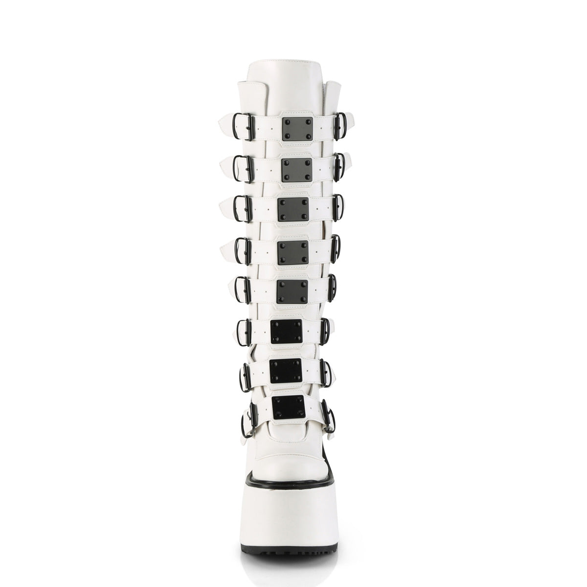 DemoniaCult  Boots SWING-815 Wht Vegan Leather