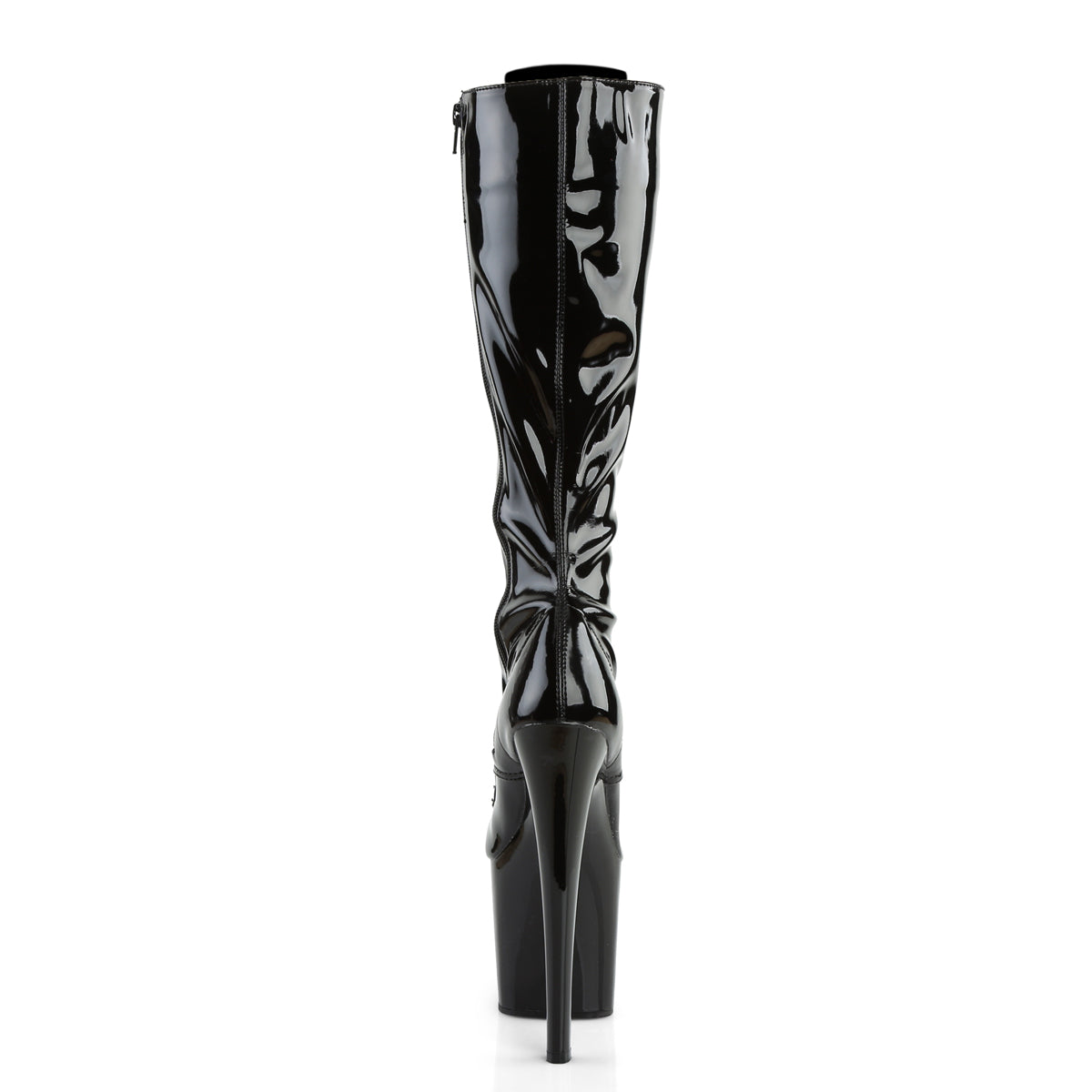 Pleaser Womens Boots TABOO-2023 Blk Str Pat/Blk