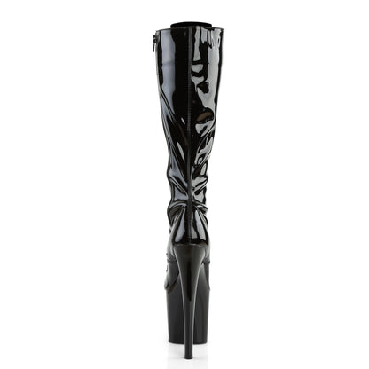 Pleaser Womens Boots TABOO-2023 Blk Str Pat/Blk