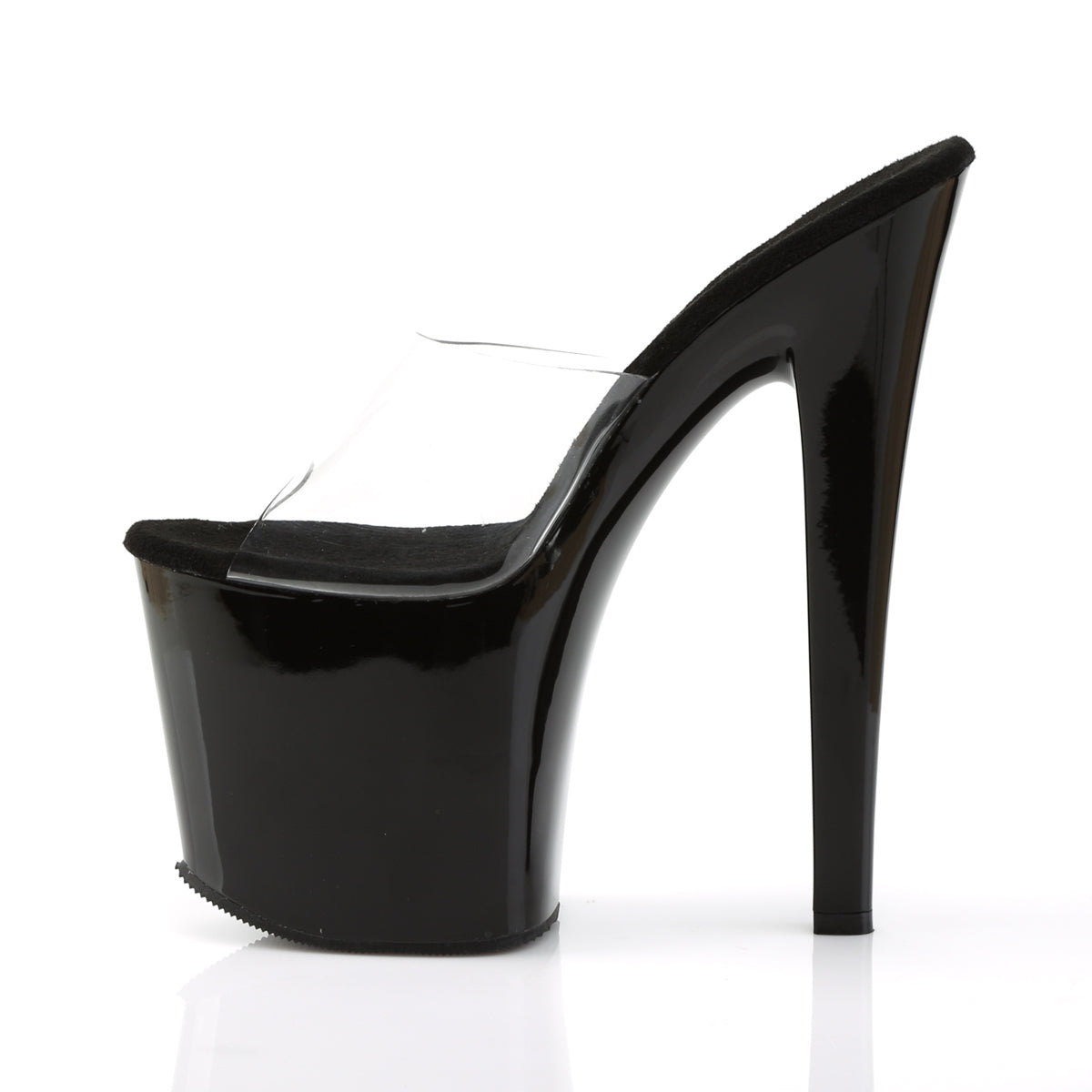 Pleaser Womens Sandals TABOO-701 Clr/Blk