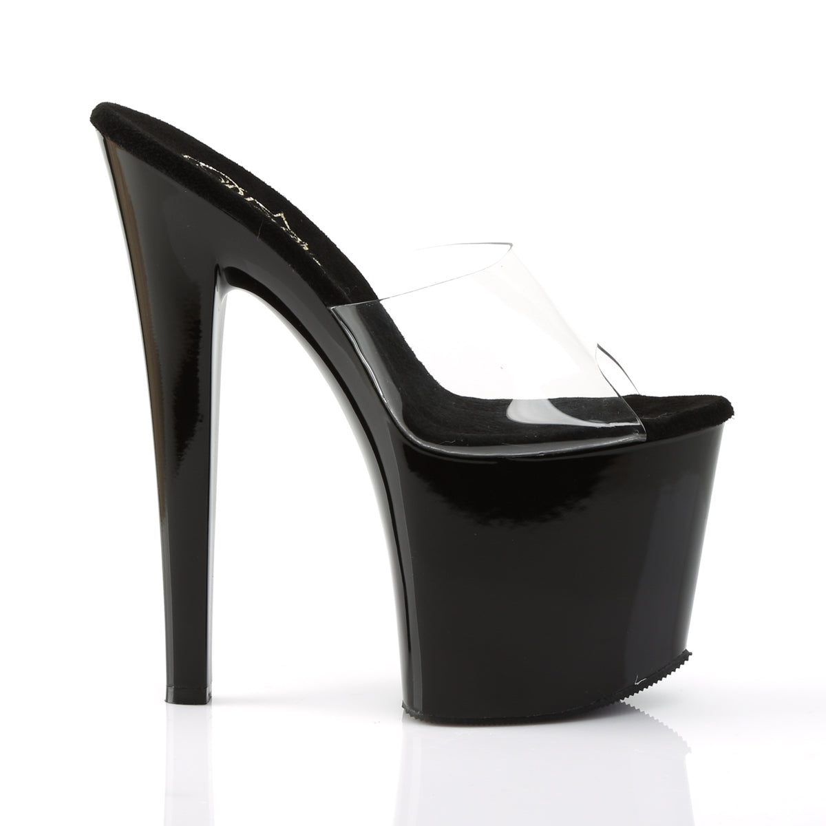 Pleaser Womens Sandals TABOO-701 Clr/Blk