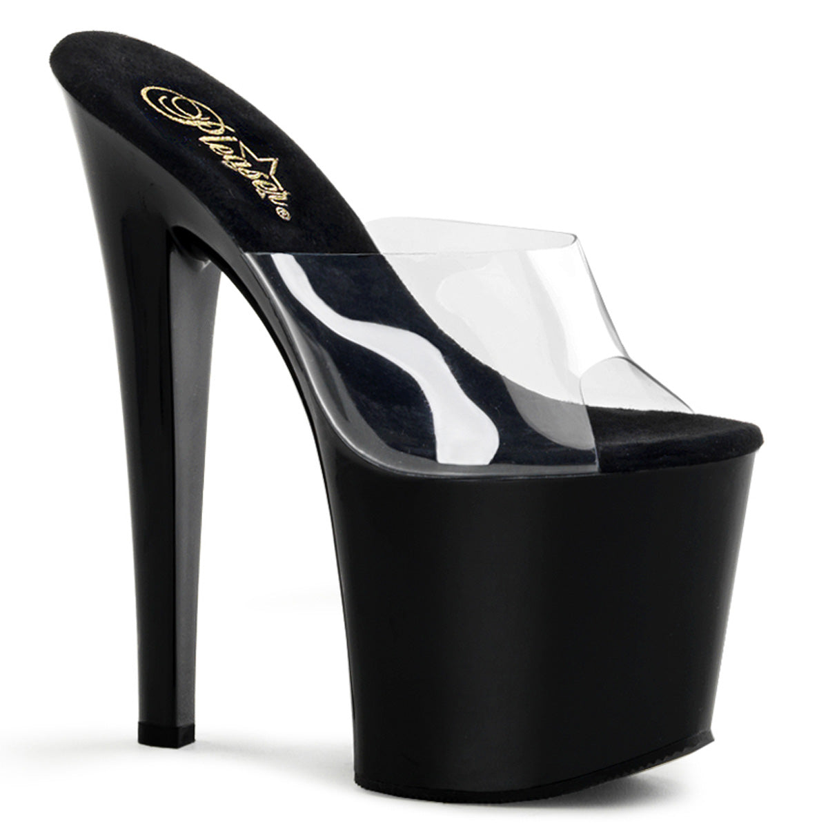 Pleaser Womens Sandals TABOO-701 Clr/Blk
