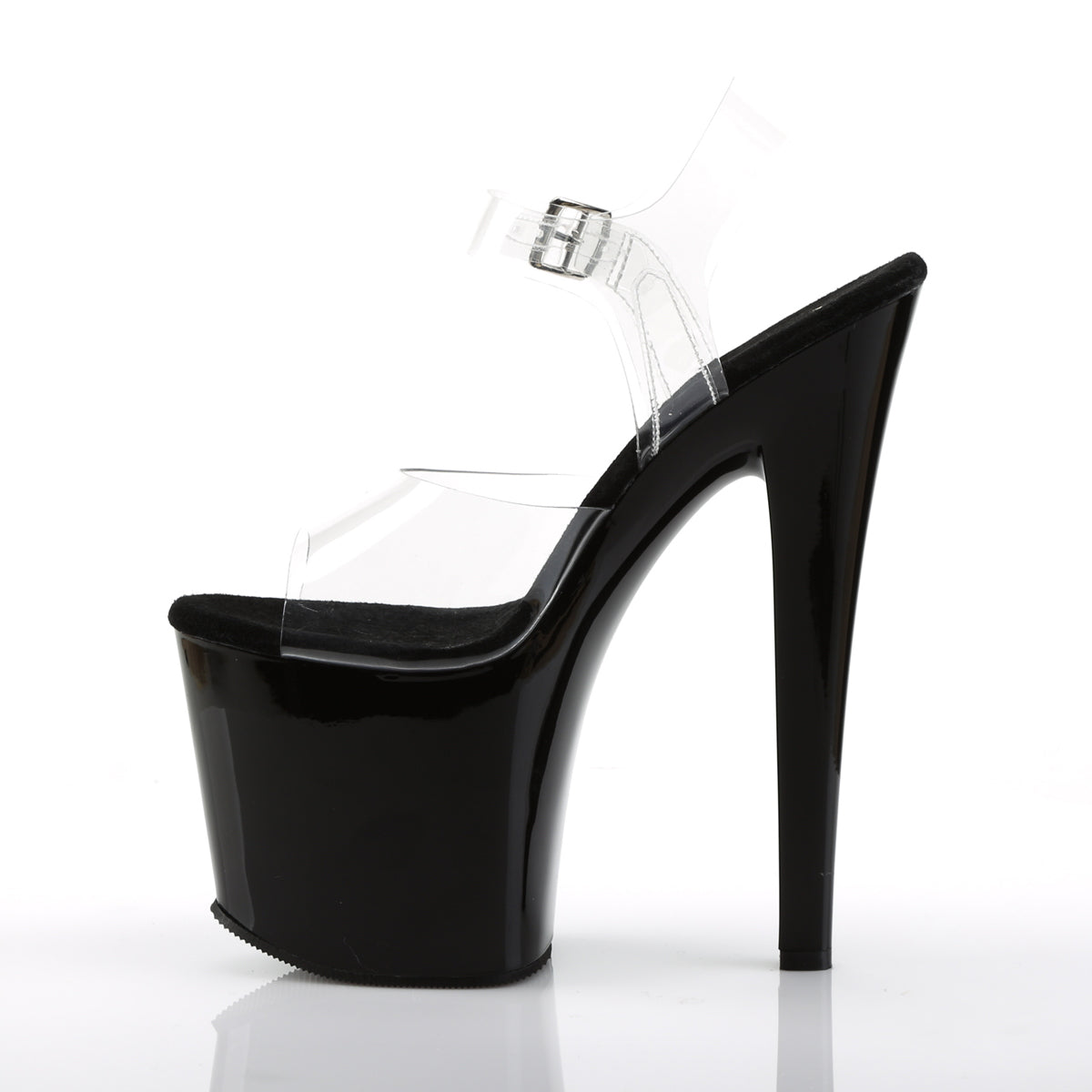 Pleaser Womens Sandals TABOO-708 Clr/Blk