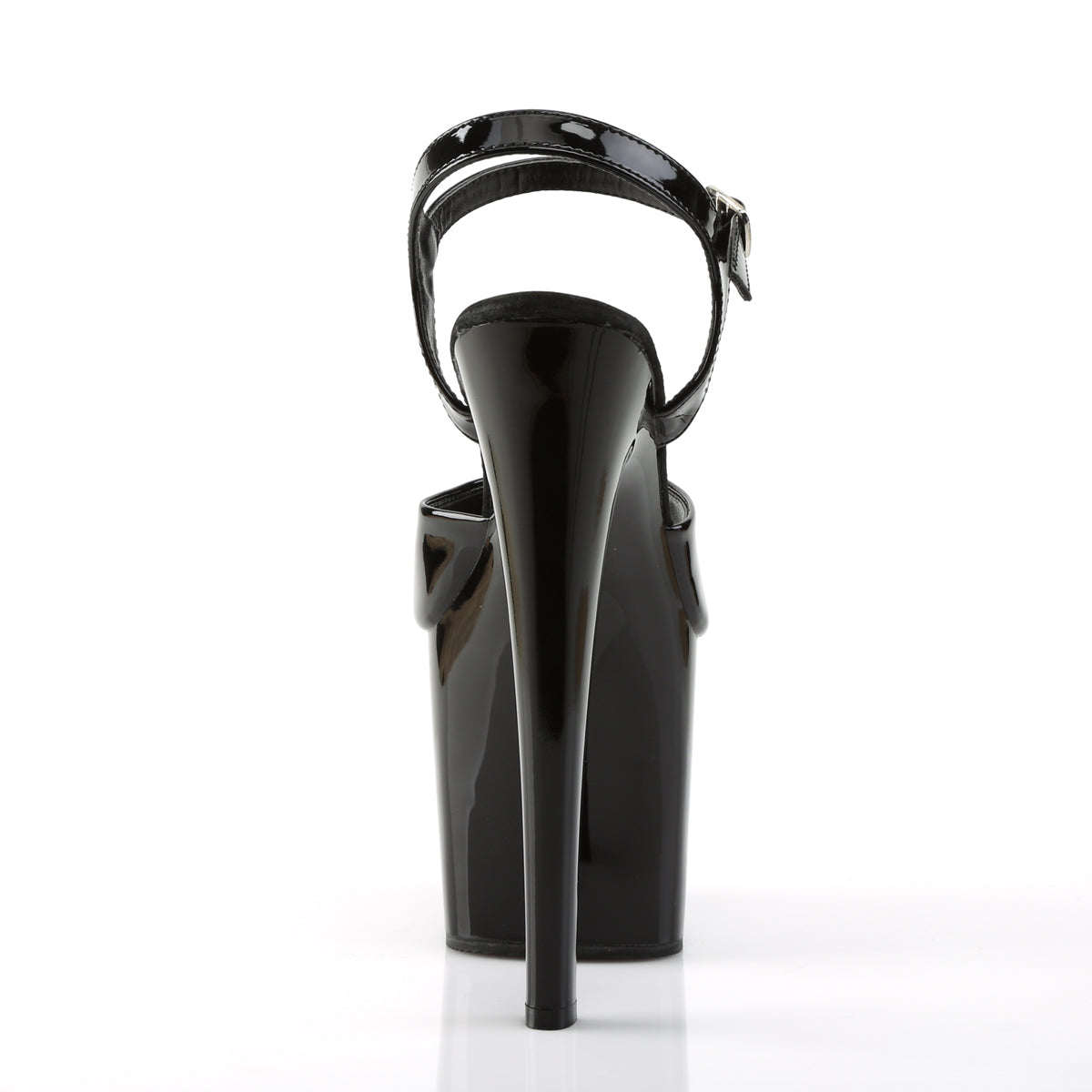 Pleaser Womens Sandals TABOO-709 Blk Pat/Blk