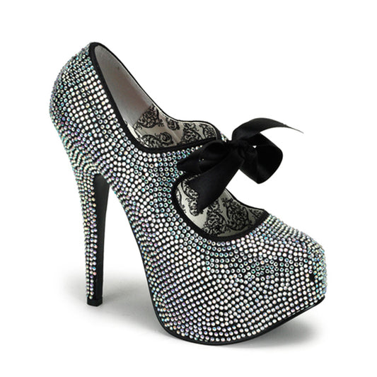 Bordello Womens Pumps TEEZE-04R Iridescent Rhinestones