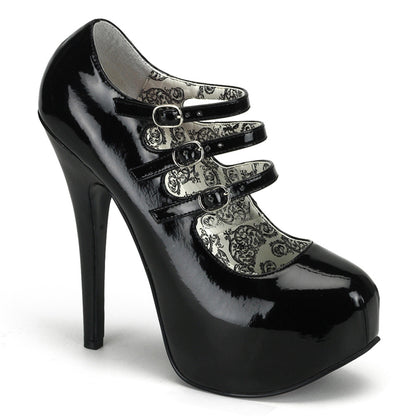 Bordello Womens Pumps TEEZE-05 Blk Pat