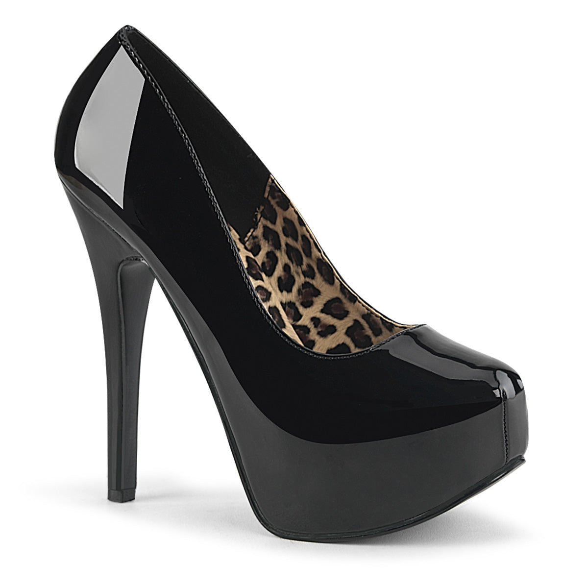 Bordello Womens Pumps TEEZE-06 Blk Pat