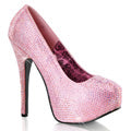 Bordello Womens Pumps TEEZE-06R B. Pink Satin-Irid RS
