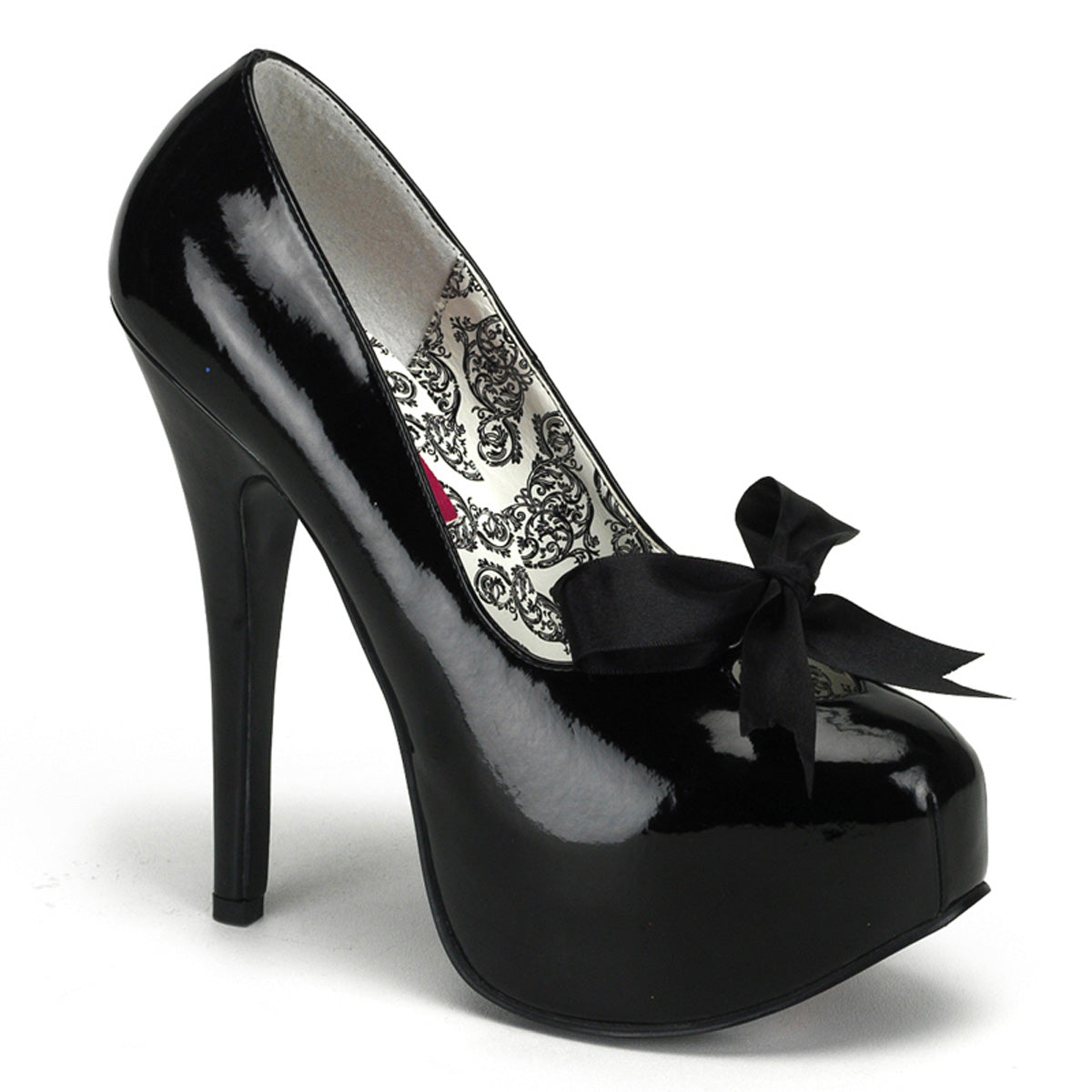 Bordello Womens Pumps TEEZE-12 Blk Pat