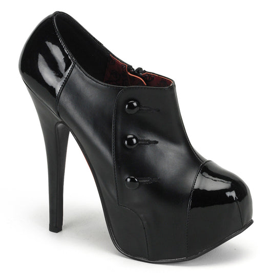 Bordello Womens Pumps TEEZE-20 Blk Pu-Blk Pat