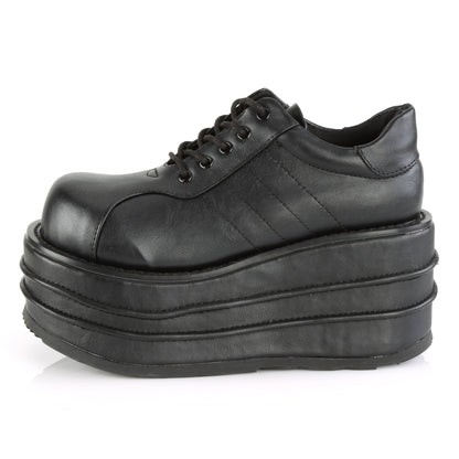 DemoniaCult Mens Boots TEMPO-08 Blk Vegan Leather