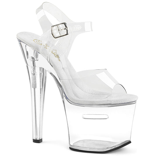 Pleaser Womens Sandals TIPJAR-708RAD Clr/Clr