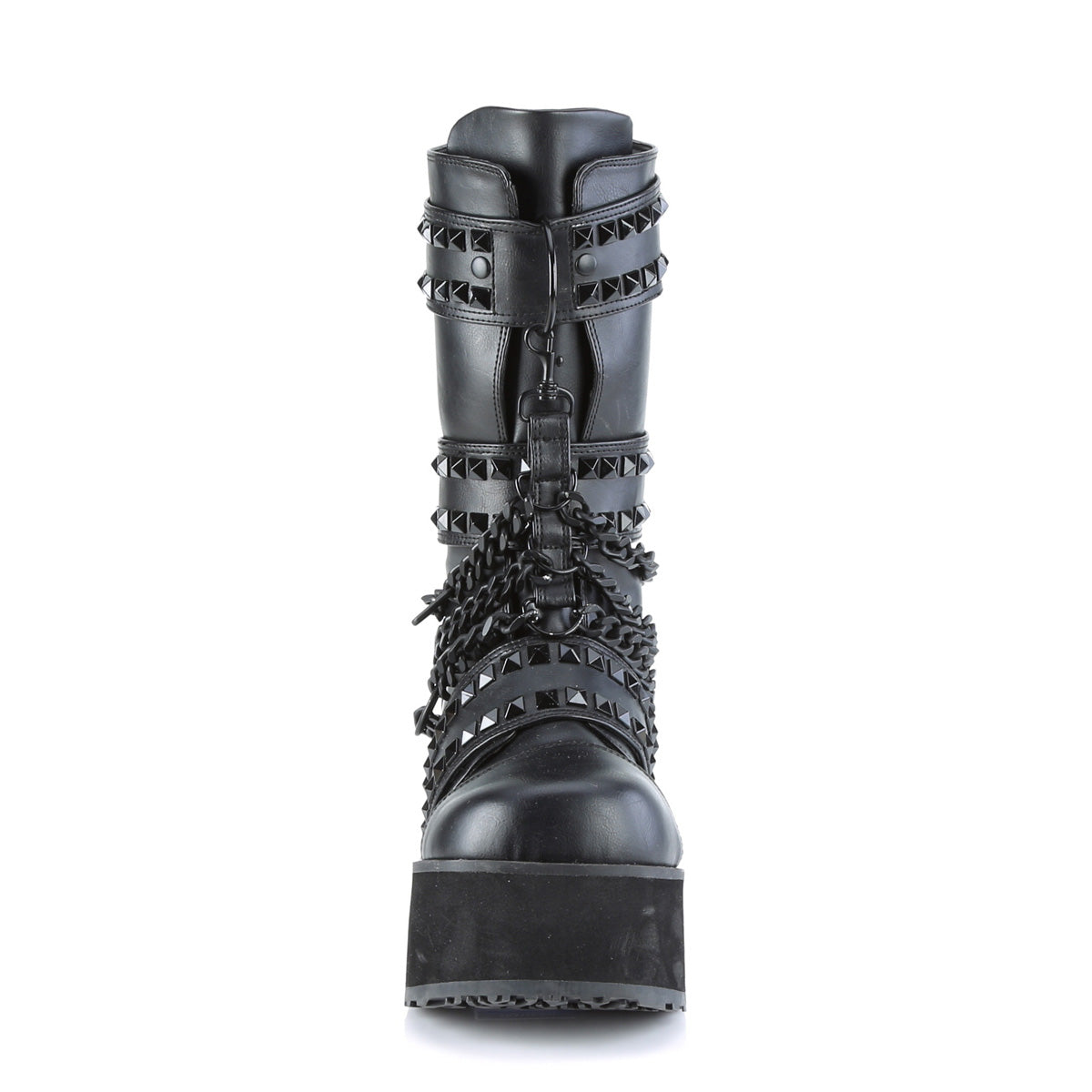 DemoniaCult Mens Boots TRASHVILLE-138 Blk Vegan Leather