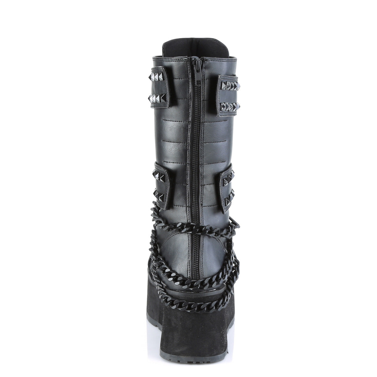 DemoniaCult Mens Boots TRASHVILLE-138 Blk Vegan Leather