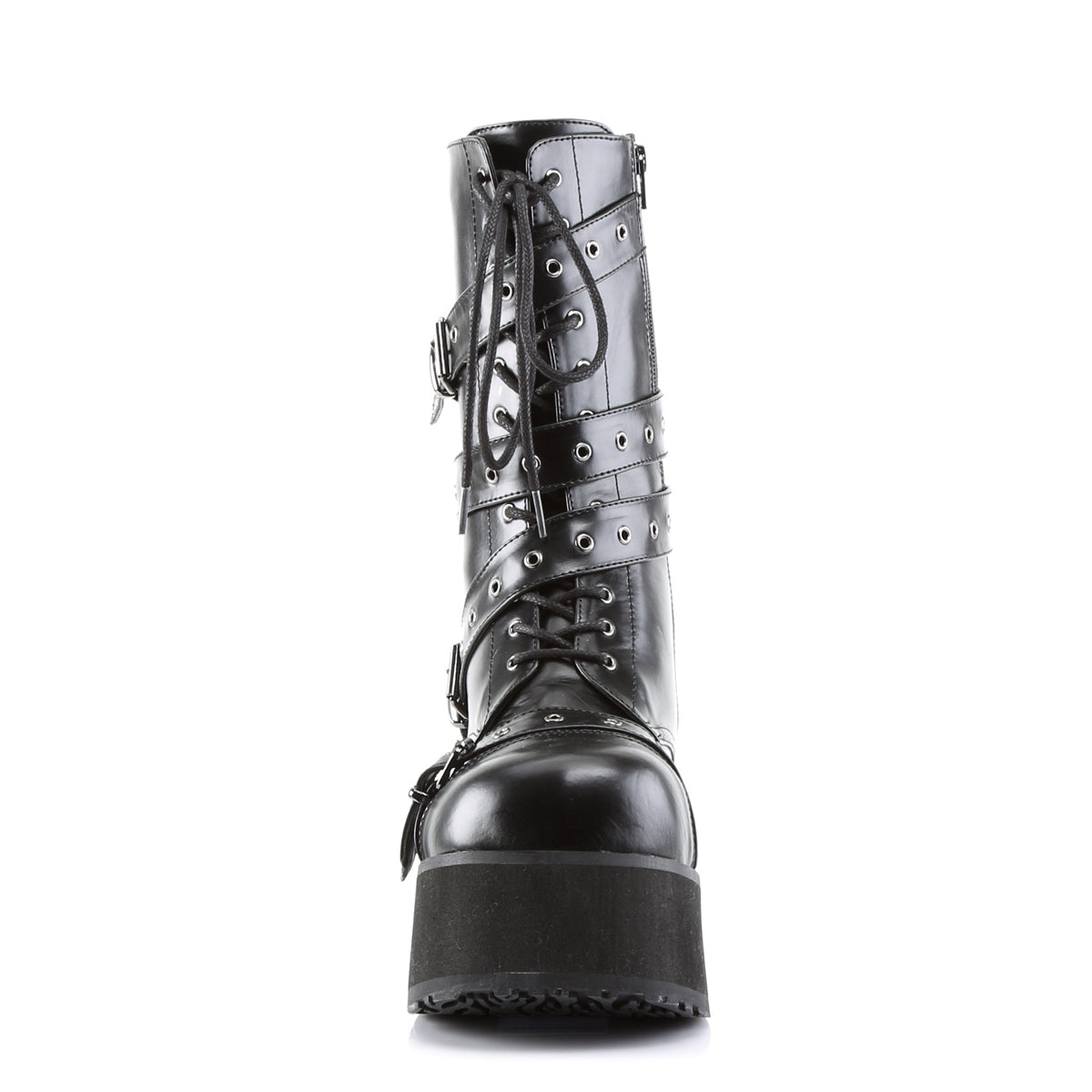 DemoniaCult Mens Boots TRASHVILLE-205 Blk Vegan Leather