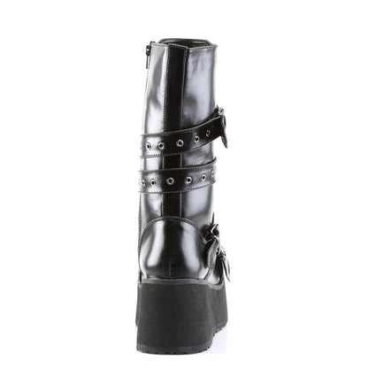 DemoniaCult Mens Boots TRASHVILLE-205 Blk Vegan Leather
