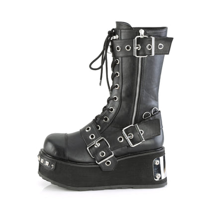DemoniaCult Mens Boots TRASHVILLE-250 Blk Vegan Leather