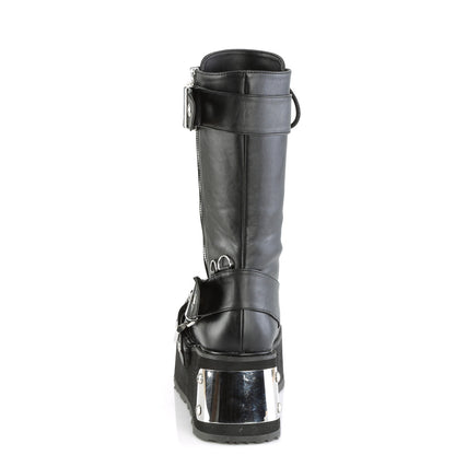 DemoniaCult Mens Boots TRASHVILLE-250 Blk Vegan Leather