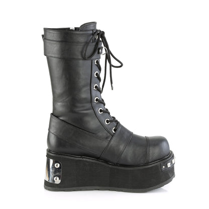 DemoniaCult Mens Boots TRASHVILLE-250 Blk Vegan Leather
