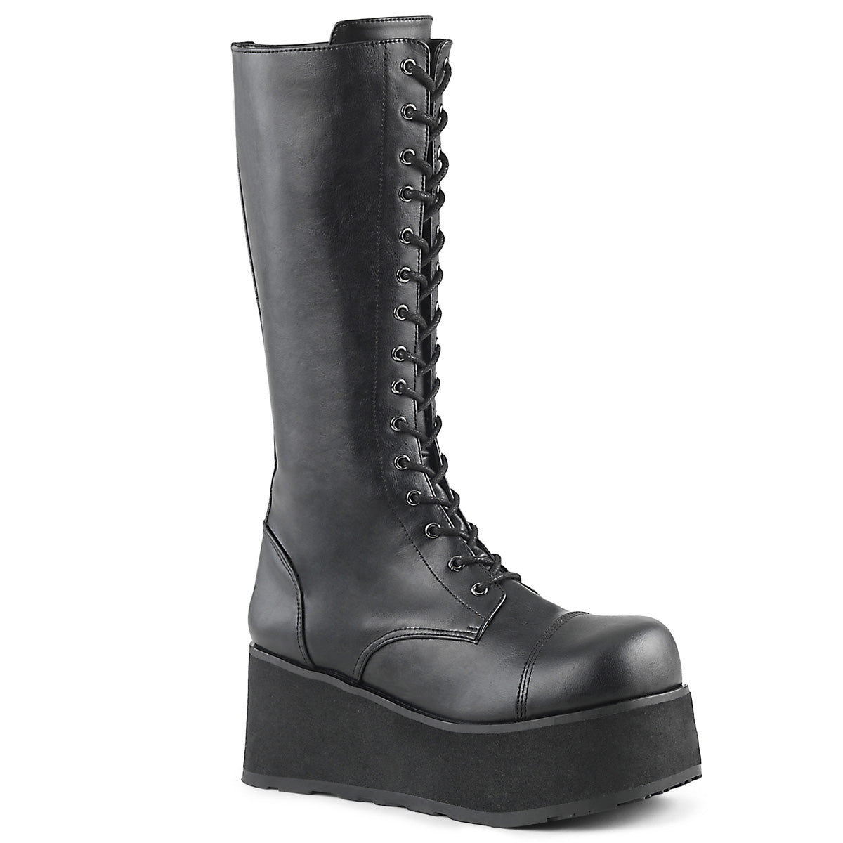 DemoniaCult Mens Boots TRASHVILLE-502 Blk Vegan Leather