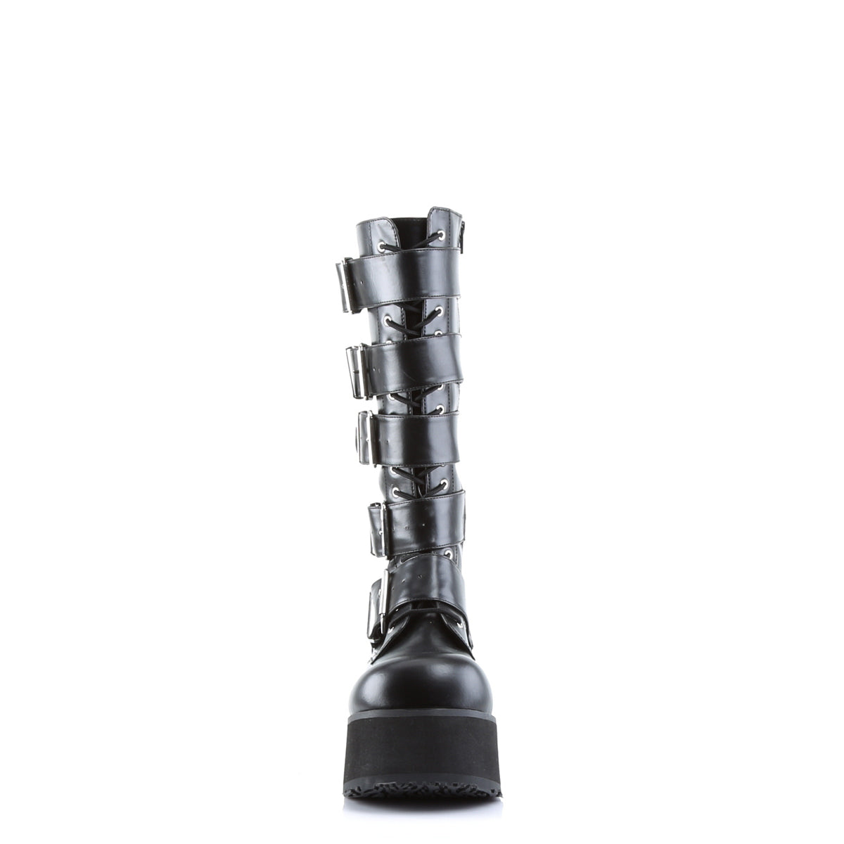 DemoniaCult Mens Boots TRASHVILLE-518 Blk Vegan Leather