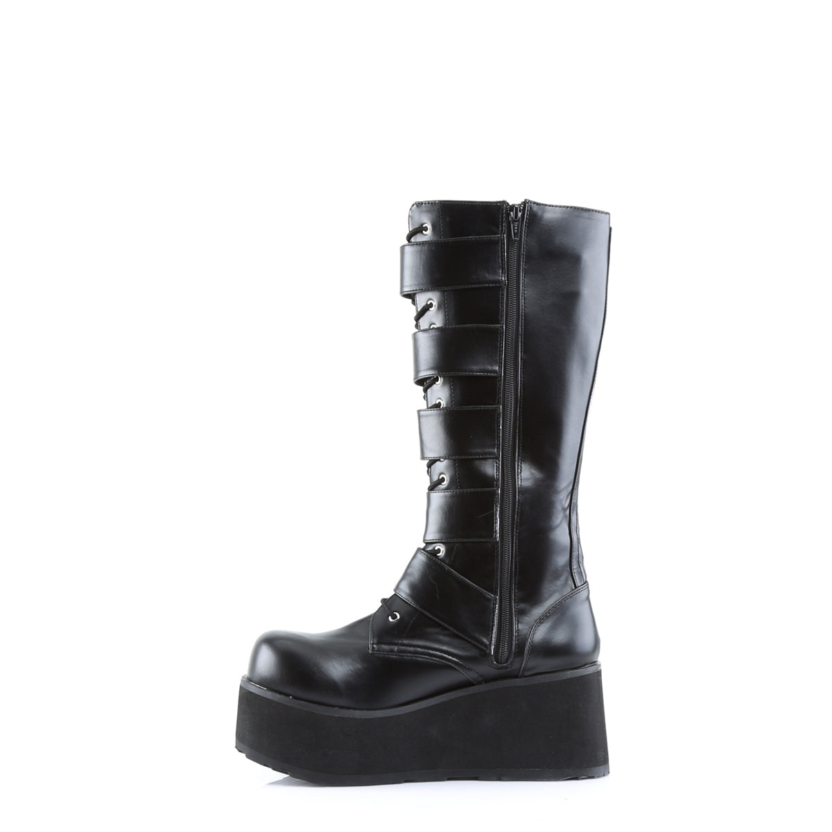 DemoniaCult Mens Boots TRASHVILLE-518 Blk Vegan Leather