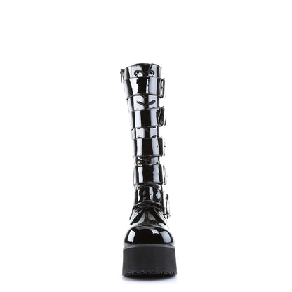 DemoniaCult Mens Boots TRASHVILLE-518 Blk Pat