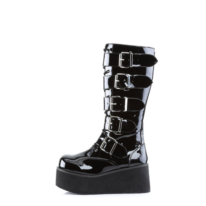 DemoniaCult Mens Boots TRASHVILLE-518 Blk Pat