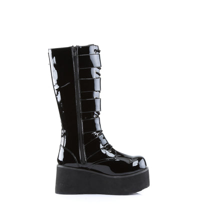 DemoniaCult Mens Boots TRASHVILLE-518 Blk Pat
