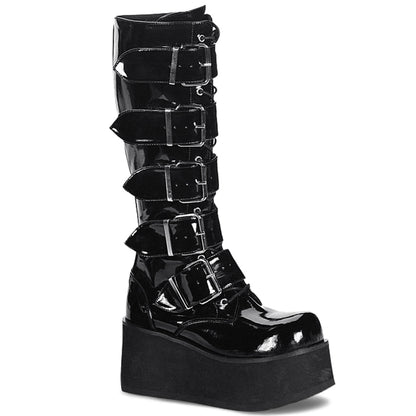 DemoniaCult Mens Boots TRASHVILLE-518 Blk Pat