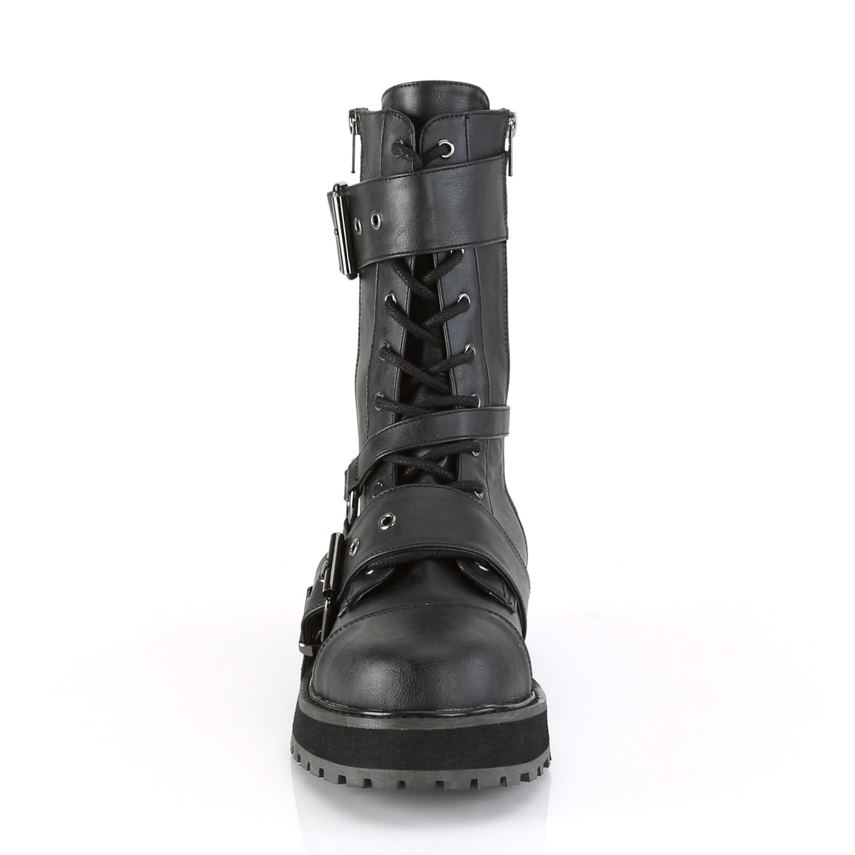 DemoniaCult Mens Boots VALOR-220 Blk Vegan Leather
