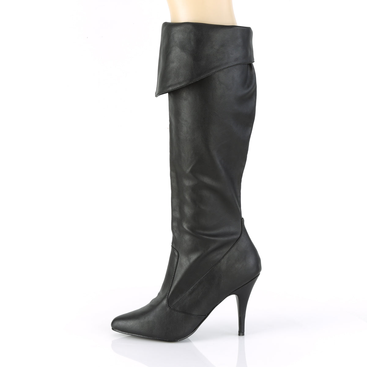 Pleaser Womens Boots VANITY-2013 Blk Faux Leather