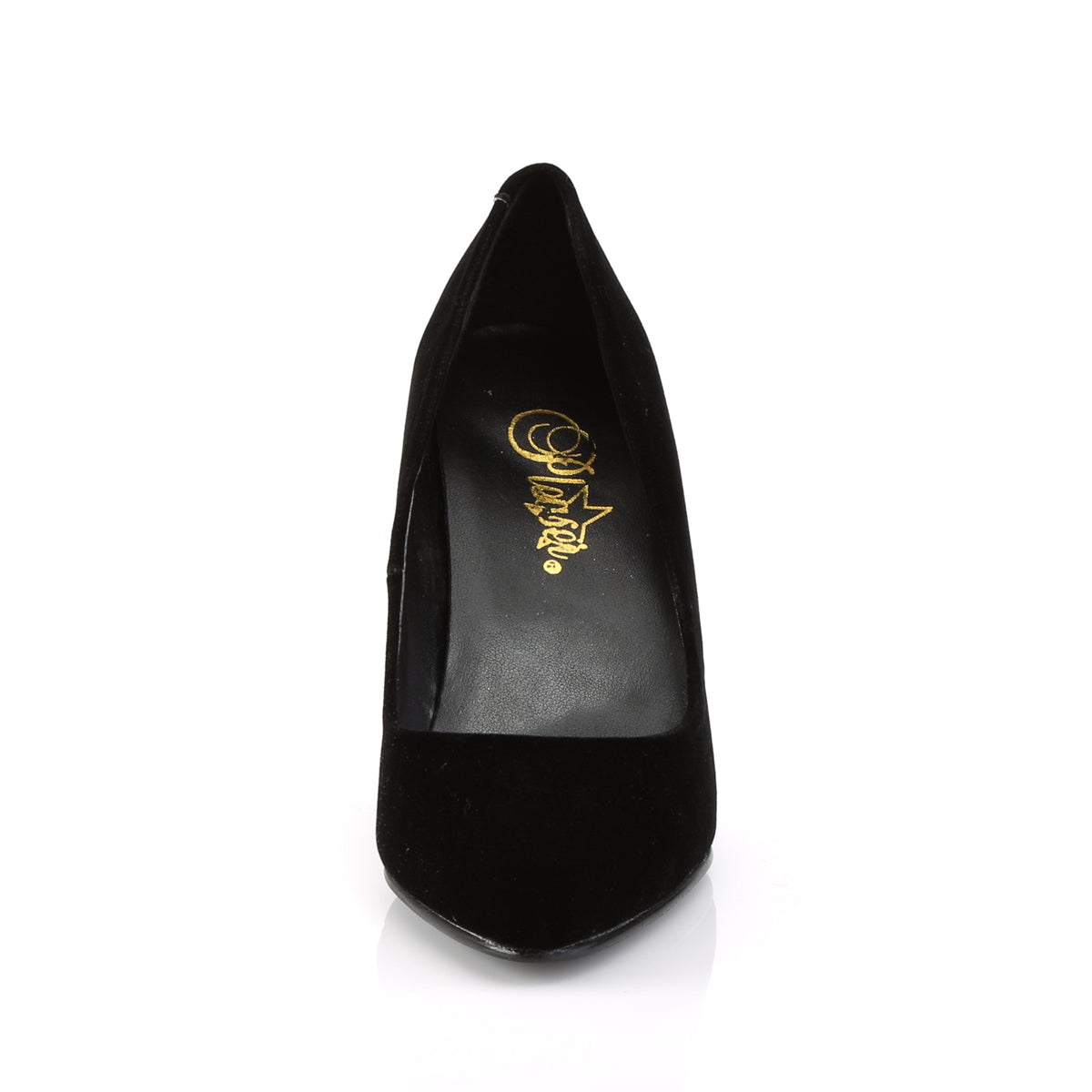 Pleaser Womens Pumps VANITY-420 Blk Velvet