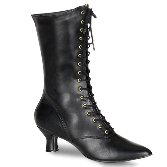 Funtasma Womens Ankle Boots VICTORIAN-120 Blk Pu