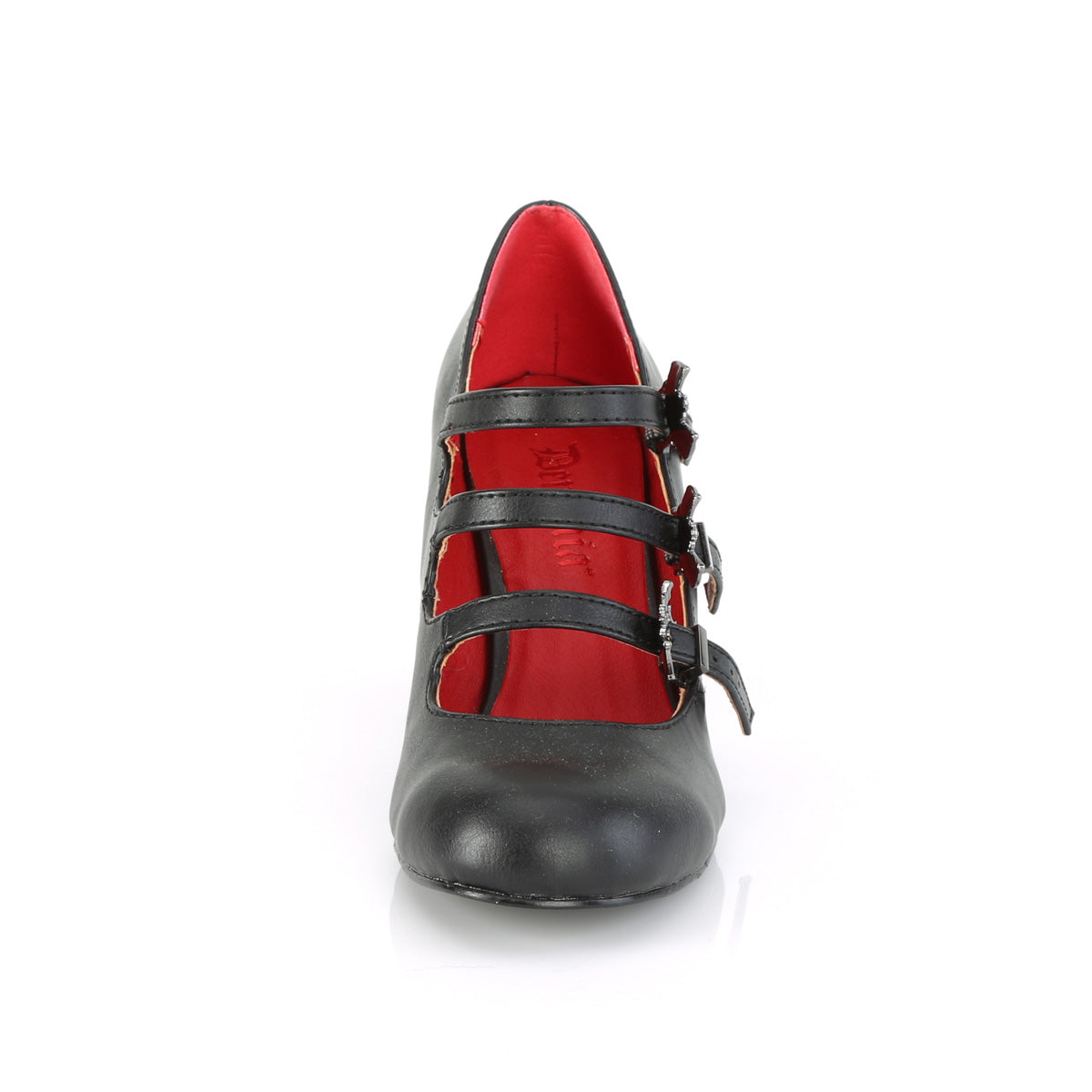 DemoniaCult Womens Pumps VIVIKA-38 Blk Vegan Leather