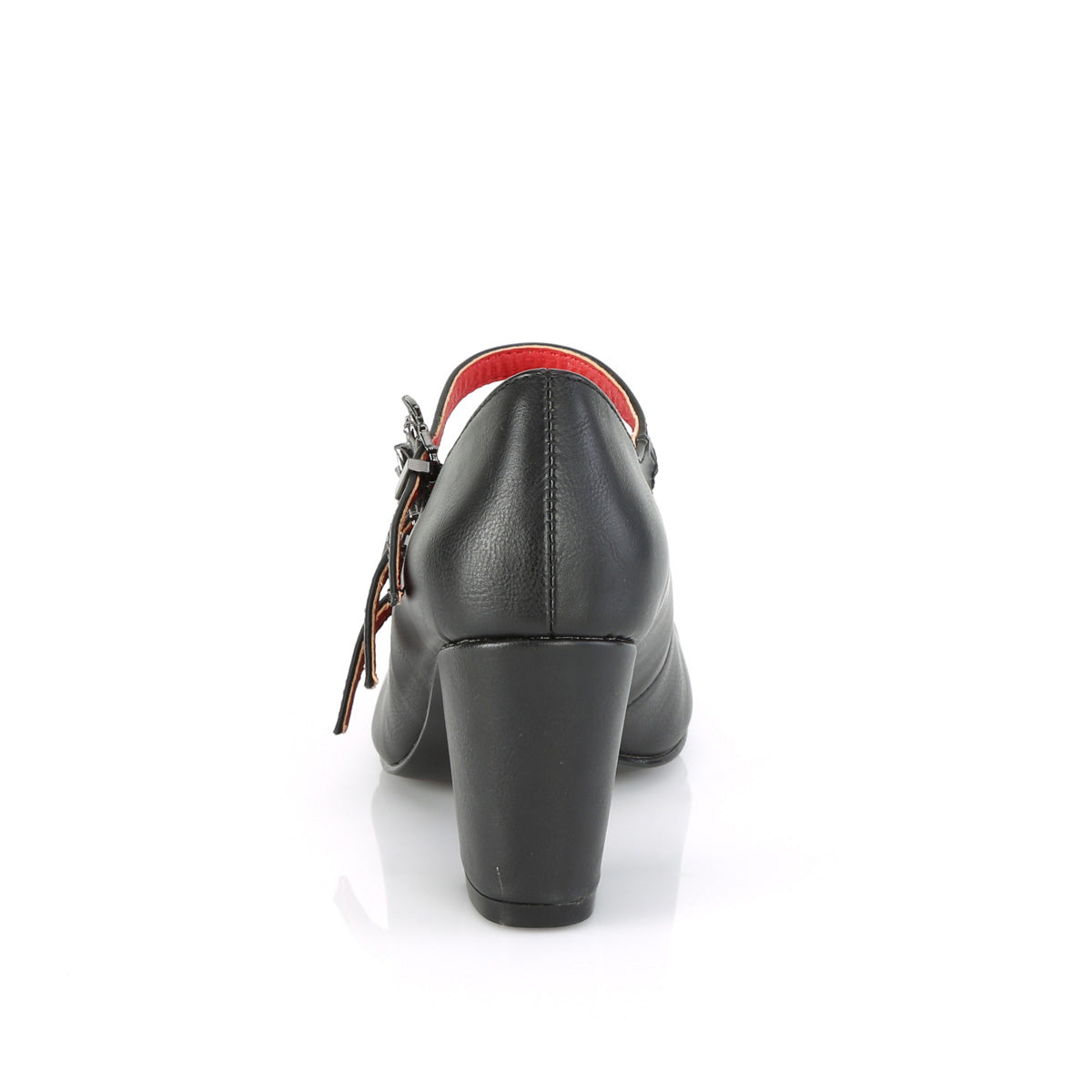 DemoniaCult Womens Pumps VIVIKA-38 Blk Vegan Leather
