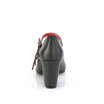 DemoniaCult Womens Pumps VIVIKA-38 Blk Vegan Leather