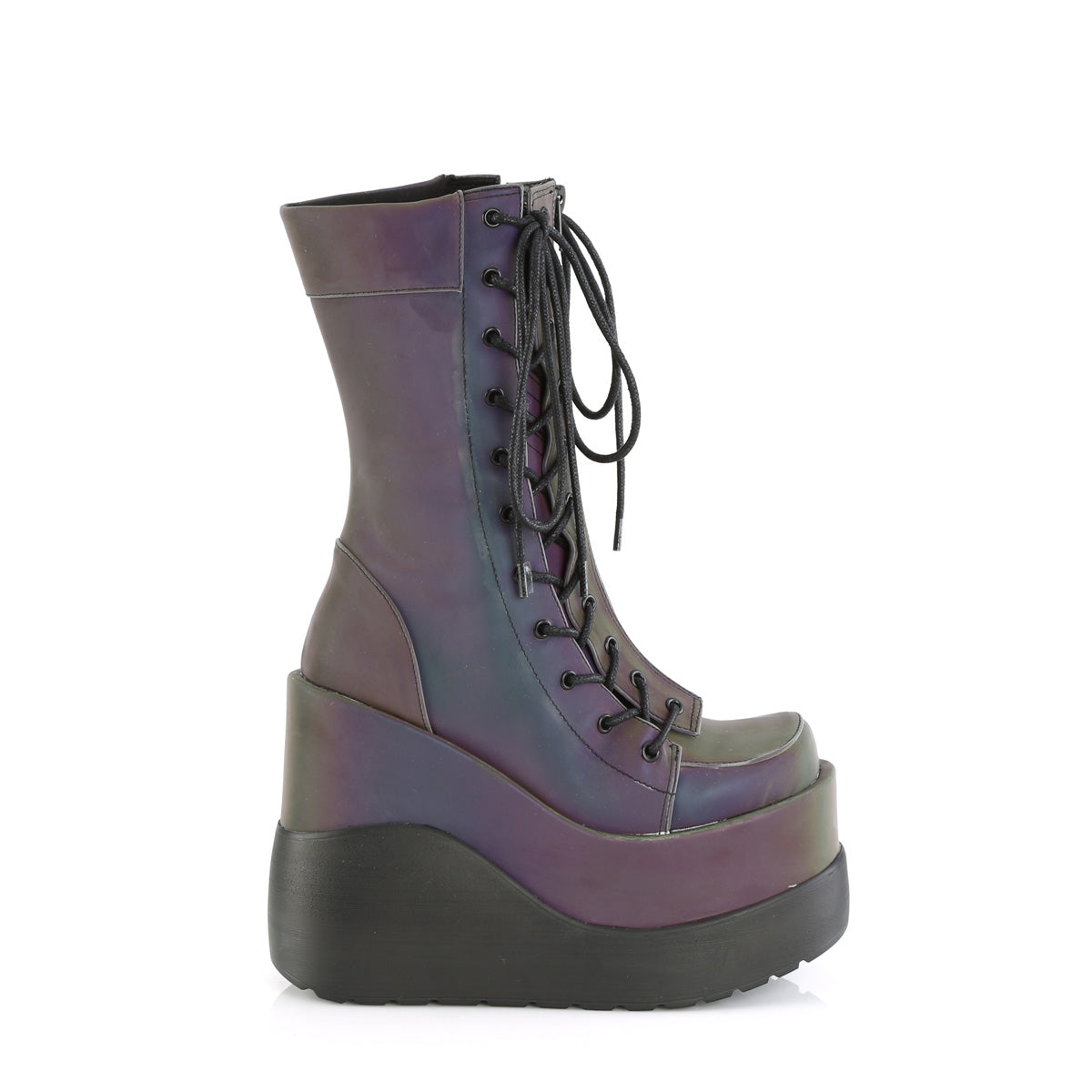 DemoniaCult  Boots VOID-118 Green Multi Reflective