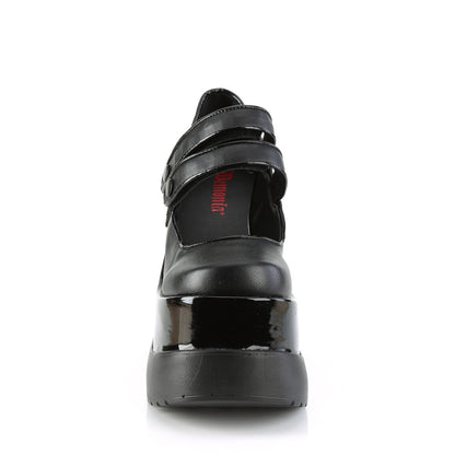 DemoniaCult  Pumps VOID-37 Blk Vegan Leather-Pat